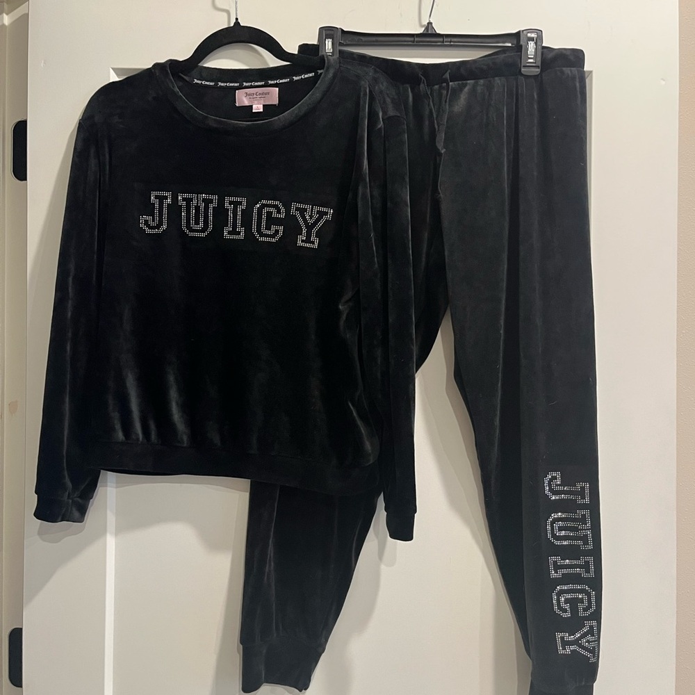 Juicy Couture Black Velour Hoodie